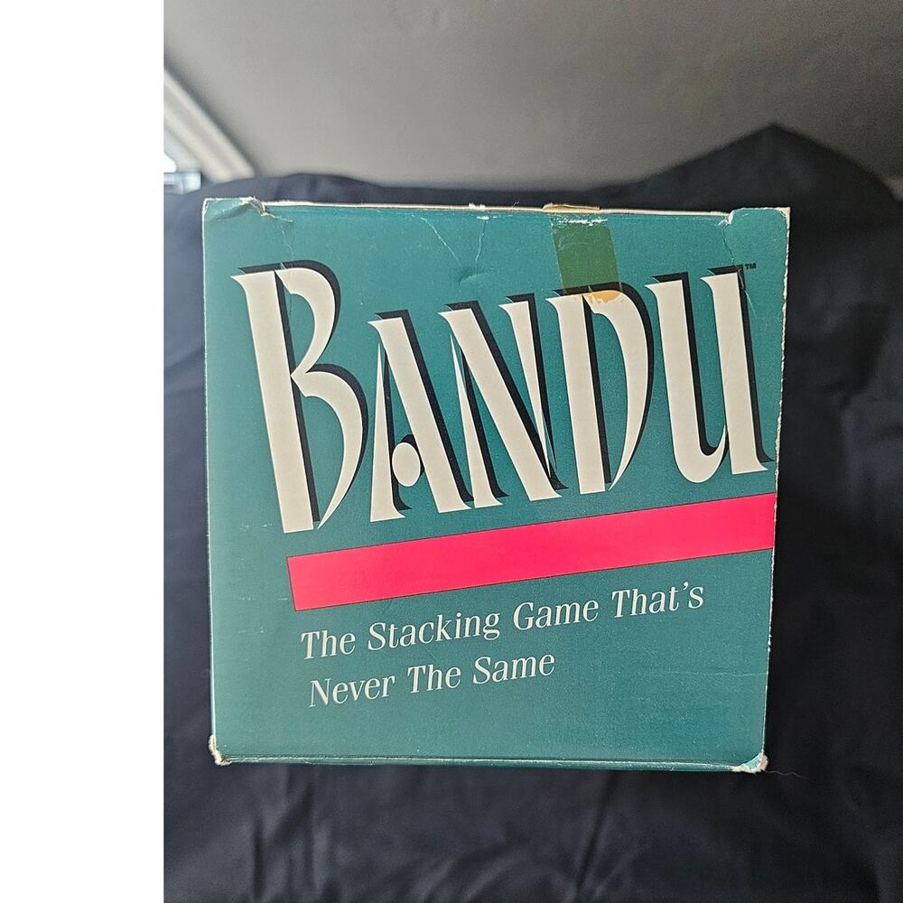 Vintage Bandu Stacking Game (1991) by Milton Bradley: See Description